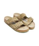 Сандалии женские Birkenstock из натуральной кожи, зеленый - фото 3