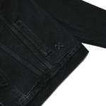 Куртка Off-White Stencil Slim Denim Jacket 'Black/Medium Blue', черный - фото 4