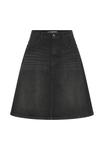Юбка PULZ A-line skirt, Black Denim - фото 6