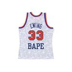 Баскетбольная майка Bape X Mitchell & Ness для мужчин A Bathing Ape, синий - фото 4
