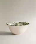 Чаша Zara Home Floral Earthenware Snack, оливковый - фото 2