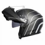 Шлем AGV Sportmodular Multi Refractive, Carbon/Silver - фото 3
