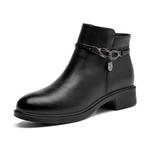 AOKANG Ботильоны женские 3,5 см, черные - фото