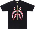 Футболка BAPE ABC Camo Shark Tee 'Black/Pink', черный - фото 2