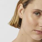 Серьги-кольца Tous Basics, золото/синие сапфиры/бриллиант - фото 7