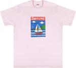 Футболка Supreme Sailboat Tee 'Light Pink', розовый - фото 2