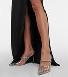 Мюли, украшенные кристаллами Miu Miu, Argento - фото 4