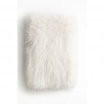 Пушистый плед H&M, 110x150, Светло-бежевый - фото