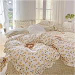 Generic Комплект постельного белья Lace Princess Rose Printed - фото 7