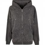 PINKO Комбинированный худи с молнией, Gray - фото