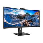 Монитор Philips 346P1CRH, 34", 3440×1440, 100 Гц, VA, чёрный - фото 2