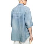 Джинсовая рубашка Acne Studios, синий - фото 4