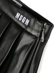 MSGM Kids юбка-шорты со складками, черный - фото 3