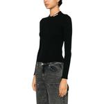 Топ с интарсией и логотипом MSGM, черный - фото 5