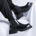 Ботинки Челси мужские черный Weishibangwei - фото 5