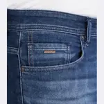 Зауженные джинсы Taber на молнии Boss, синий - фото 3