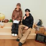 Свитшот Unisex LA'T.WEEKEND, белый с серым меланжем (утепленный, флисовый) - фото 6