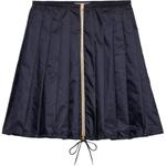 Мини-юбка плиссе из нейлона PRADA, синий - фото