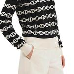 HERMES Кашемировый свитер женский черный - фото 6