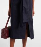 Джинсовое платье миди Carolina Herrera, Dark Navy - фото 5