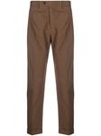 Зауженные брюки чинос Robert Dell'oglio, коричневый - фото