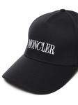 Moncler кепка с вышитым логотипом, черный - фото 4