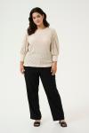 Блуза KAFFE CURVE Tia, бежевый - фото 4