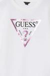 Детская хлопковая толстовка Guess, белый - фото 3