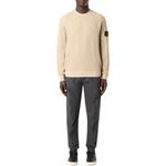 Logo Patch Crewneck Jumper STONE ISLAND, Sand - фото 4