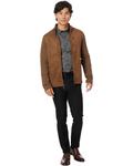 Свитер Johnston & Murphy Suede Full Zip, кэмел - фото 4