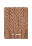 Шарф KARL LAGERFELD ESSENTIAL SCARF, Caramel/Taupe - фото 3