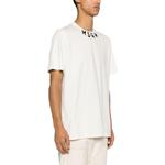 Футболка с принтом логотипа MSGM, слоновая кость - фото 5