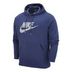 Толстовка Nike front large logo hoodie 'Navy', синий - фото