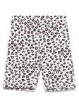 Monnalisa шорты с леопардовым принтом, белый - фото
