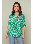 Блуза Curvy Lady, зеленый - фото