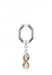 Кошелек Swarovski INFINITY MIXED FINISH, White - фото 5