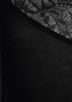 Пеньюар LASCANA с кружевной отделкой, черный - фото 5