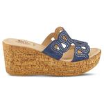 Mssteamy сандалии на платформе и танкетке Spring Step, синий - фото 3