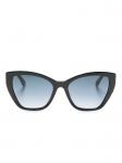 Moschino Eyewear солнцезащитные очки в оправе 'кошачий глаз', черный - фото