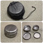 Кухонные принадлежности Snow Peak, scs-020t bowl pot four-piece set with mesh bag - фото 6