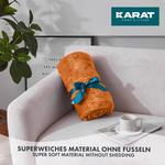 Мягкое одеяло KARAT Grace, коричневый - белый - 220 х 240 см - фото 8