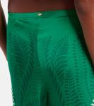 Широкие брюки с принтом Poupette St Barth, Green Oolong - фото 6