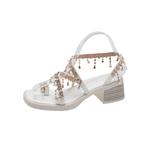 Сандалии с одним ремешком женские CAOT, Ecru - фото