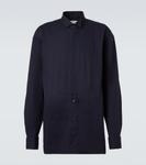 Рубашка из хлопкового твила Dries Van Noten, темно-синий - фото