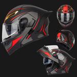 Шлем Esrada Bluetooth, черный / красный / золотой - фото 4