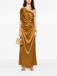 Драпированное макси-платье Malina, золотистый - фото 2