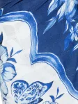 Парео с цветочным принтом Porcelain Garden Farm Rio, синий - фото 3