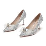 Туфли женские на высоком каблуке Daphne, серебряный - фото 6