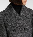 Пальто из шерсти и хлопка Olaf Sportmax, черный - фото 4