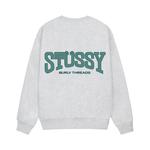 Свитер Stussy Burly Threads Crew, Ash Heather - фото 2